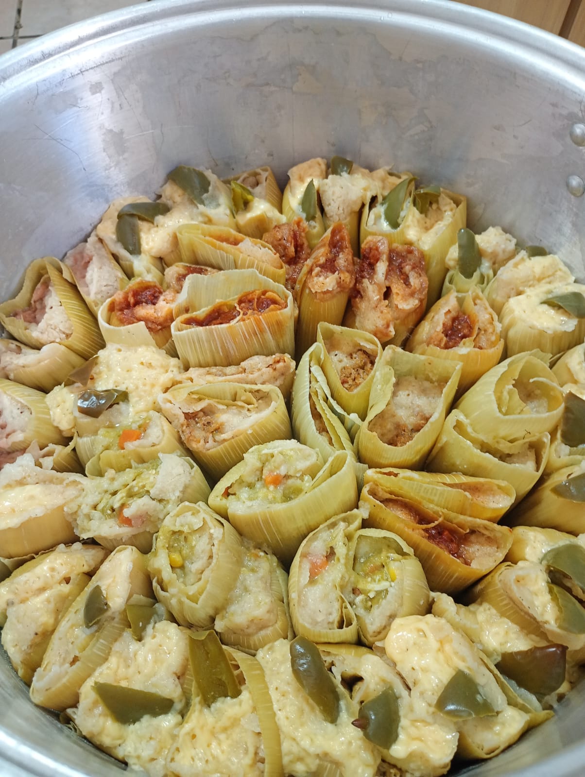 Tamal de Rajas con Queso